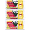 ARIX | 3 Spugne Abrasive In Cellulosa Vegetale della Linea MasterClean con Trattamento Antibatterico e Antigrasso, Spugne per Puliza Sporco Ostinato, Spugne Cucina, 3 Pezzi - Made In Italy