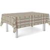 ECOMMERC3 | Tovaglia in tela cerata rettangolare dimensioni 220 x 140 cm - stile, durata e facile pulizia per il tuo tavolo - Tovaglia in tela cerata antimacchia e impermeabile - GLASGOW BEIGE
