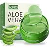 KAIYOCA 60 Pezzi Maschera Occhi all'Aloe Vera e Collagene, Patch Antirughe e Occhiaie, Idratante Intenso, Riduce Borse e Rughe, Migliora Elasticità e Luminosità della Pelle, per Uomo e Donna