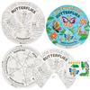 Baker Ross FN465 Ruote adesive da colorare sul ciclo di vita delle farfalle - Confezione da 5, STEM, scienze, matematica e ausili didattici per bambini e scuole