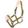 Imperial Riding IRHJewel - Cavezza Glamour Softshell con Imbottitura in Pelliccia Sintetica e Strass, Regolabile, Comoda Cavezza per Cavalli per stalla, Allenamento e salice, Verde Oliva, Full