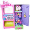 Barbie - Extra Moda a Sorpresa Playset con 20 Accessori, tra cui un Barboncino, un Guardaroba e Pulsante per Prendere gli Accessori, Giocattolo per Bambini 3+ Anni, HFG75