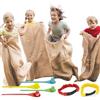 JOYIN 4 Giocatori Outdoor Lawn Games; Potato Sack Borse Race, Uovo e Cucchiaio Giochi della Corsa, Legged staffetta Elastici Tie Corda per Tutte Le età Bambini e Famiglia