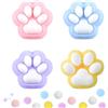 LWZko 4 Pezzi Giocattoli Squishy Zampa di Gatto, Fufu Squishy Zampa di Gatto, Taba Squishy, Squeeze Giocattoli di Silicone, Rilassare l'Ansia, per Bambini e Adulti (4 Colori)