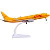 Bswath Modello di aereo in scala 1:300 modello DHL B737 modello aereo in lega metallica modello per regalo e decorazione