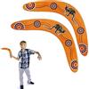 QingWing 2 Pezzi Boomerang Professionale, Il Boomerang Volante in Legno a Forma di v, Forma Classica per Giochi di Lancio Bambini Adulti Bambini Sport all'Aria Aperta Giocattoli Giochi
