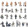 POFET 25pcs 1:87 Figure Dipinte Figure Miniature di Ferrovieri con Secchio e Scala, Personaggi in Miniatura Modello Operaio Figurine