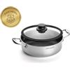 Gam'hotel - Padella antiaderente black cube da 28 cm ad induzione