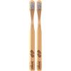 Chicco Spazzolino da Denti in Bamboo, Spazzolino Per Bambini, Resistente All'Acqua, Flessibile e Leggero, Setole Extrasoft, 3 Anni+ (Confezione da 2)