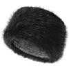 Zylioo XXL Inverno Faux Fur Cap Oversize Donna Stile Russo Cappello Caldo Cap Grande Fuzzy Peluche Cappello per Festa Invernale, nero, XX-Large