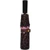 Braccialini Ombrelli Ombrello manuale dal look grintoso e femminile, caratterizzato da una stampa animalier all-over su base marrone, arricchita da un'esplosione di cuori rosa al centro. Il bordo a
