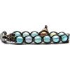 Tamashii Bracciale Tibetano Unisex Pietra Agata (Sky) Striata Tamashii Azzurro BHS900-165