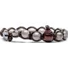 Tamashii Bracciale Tibetano Unisex Pietra Agata Ghiaccio Grigio Tamashii 1 giro BHS900-24