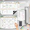 YIMAKJ Calendario magnetico da frigo 4 pezzi, adesivi da frigo mensili, settimanali e giornalieri, lista della spesa, lavagna magnetica per l'ufficio, la scuola, la cucina e l'ufficio.