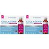 STARDEA Srl COLLAGENE MARINO e ACIDO IALURONICO 8 Flaconcini da Bere | 5g Collagene Marino idrolizzato e Acido ialuronico + Vitamina C + Biotina + Zinco + Niacina | STARDEA COLLAGENE + BELLEZZA SHOT
