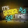 VYXIN It's Beer Time Neon - Targa LED per birra, scritta in lingua tedesca Beer Time, utilizzabile per la decorazione di luoghi come bar, buchi dell'uomo, birra, pub, feste, negozi di birra