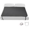 Earthing.es Tappetino Grounding Letto (Earthing Mat) - Antinfiammatorio & Sonno Profondo Naturale - Coprimaterasso PU Conduttivo per Messa a Terra - Kit Completo Cavo 4.5m