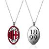 A.C. Milan COLLANA CON MEDAGLIA AC Milan UFFICIALE IN ACCIAIO CON SMALTO VERSIONE BIMBO