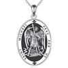 YFN San Michele Collana in argento 925 Arcangelo Michele Ciondolo Protettore Gioielli Regalo Per Uomini Donne