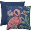 OMBRA Cuscino Velvet Flamenco con imbottitura, 45 x 45 cm