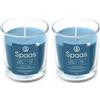 Spaas Candela profumata 25 ore, Soft Sunrise (Confezione da 2)