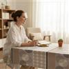 ECOMMERC3 | Tovaglia in tela cerata rettangolare dimensioni 240 x 140 cm - stile, durata e facile pulizia per il tuo tavolo - Tovaglia in tela cerata antimacchia e impermeabile - VALIRA BEIGE
