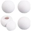 lasuroa 4 pezzi Bicchieri da Shot a Forma di Pallina da Golf con Coperchio, 50ml Unici Bicchieri Bere per Uomini Papà Amanti del Golf Club Feste di Compleanno Regali Bar (Bianco)