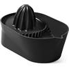BLIMPLUS Blim Plus - Spremiagrumi Oblo' Carbon Black - Spremi e Filtra Succo Facile Veloce - Made in Italy