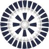 sourcing map 50 nappe portachiavi sfuse per artigianato, 3,8 cm, in pelle, nappe, ciondoli per portachiavi, gioielli fai da te, accessori fatti a mano, blu navy