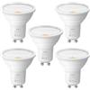 Lepro Lampadina LED GU10 (Classe A), Bianco Caldo 2700K, Lampadina GU10 da 590lm, 3.3W Equivalente a 50W, Fascio Ampio 100°, Lampadine a Risparmio Energetico non Dimmerabili, Confezione da 5