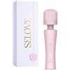 SELOVE - Wand Vibrator Potente con Vibrazioni Profonde e Risonanti, Collo Flessibile (Rosa)