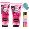 Balea PROFESSIONAL Set da 3 pezzi: balsamo Glossy Color, 200 ml + shampoo Glossy Color, 250 ml + olio per capelli elisir Glossy Color, 20 ml + spazzola massaggiante bonus per cuoio capelluto