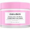maru.derm Maschera di argilla purificante, acido salicilico e olio di albero del tè, 100 ml