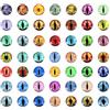 PATIKIL 100Pz Occhi Drago 6mm Occhi Vetro Rotondi Animali Occhi Uncinetto, Colori Misti