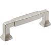 Amerock Stature 3-3/4 in (96 mm) Center-to-Center Satin Nickel Cabinet Pull