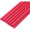 QUARKZMAN Mini Stick Colla a Caldo per Pistola Colla a Caldo 11mm x 200mm Rosa Rossa 12pz