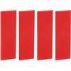 sourcing map 4 fogli distanziatori G10 per manici di coltelli, 11,9 x 4,1 x 0,1 cm, per bilance di coltelli, lastre per la realizzazione di utensili, rosso