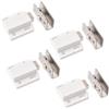 UFURMATE Chiusure magnetiche per porte in vetro, set da 4 pezzi, con apertura a pressione, regolabili, senza cornice, singole chiusure magnetiche a tocco con morsetto per armadio, adatte per porte in