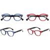 Industrie Ottiche Italiane OCCHIALE PREMONTATO DA LETTURA IN CONFEZIONE DOPPIA PRONTIXTE TWIN 9 BLU ROSSO +2,50 DIOTTRIE