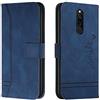 Bravoday Cover per Xiaomi Redmi 8 / 8A, Flip Custodia in Pelle PU Portafoglio Custodia per Xiaomi Redmi 8 / 8A, con Slot per Schede, Blu