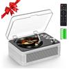 Kegaudio Lettore CD Portable hifi Bluetooth: Kegaudio Lettori CD con Altoparlante radio e telecomando supporto Riproduzione USB/AUX Presa per cuffie Pioppo