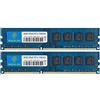 Rasalas PC3-10600 DDR3 1333 16GB Kit (2x8GB) DDR3 1333MHz 2Rx8 PC3 10600U 8GB RAM 240 Pin 1.5V CL9 Desktop Memory RAM Module