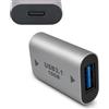 Yowfond 1 pezzo USB C femmina adattatore 10 Gbps, USB 3.1 A a USB tipo C OTG adattatore per USB 3.0, supporta video e audio per tablet e hub, compatto e durevole