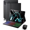 MicroTunk Per Xiaomi Redmi Pad SE (2023) /Xiaomi Redmi Pad 2 (2025) 11 Pollici Cover Custodia Protettivar Con Wireless Bluetooth Italiano (QWERTY) Tastiera Retroilluminati e Mouse Backlit Keyboard Case
