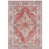 Nouristan Asmar - Tappeto da soggiorno orient-touch, motivo floreale, a pelo corto, per sala da pranzo, soggiorno, camera da letto, rosso mattone, 80 x 150 cm