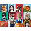 AveJoys Puzzle per adulti, 1000 pezzi, trucco, gatti, 70 x 50 cm, puzzle per adulti, gioco educativo, 1000 pezzi puzzle per adulti