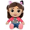 Famosa Softies - Peluche Gabby della serie di cartoni animati Gabby's Dollhouse, 25 cm, morbido, fatto con materiale in fibra riciclata al 100%, per bambini di qualsiasi età, Famosa (760022354)