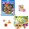 Littlest Pet Shop BANDAI Pack PETFLUENCERS Festa all'Aperto BF00572 Include 2 Animali domestici, 4 Accessori, 1 Sfondo, 1 Biglietto da collezione, 1 Codice Virtuale, Generazione 7, 4 anni+