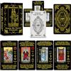 Smoostart Carte dei tarocchi francesi con significati, mazzo di carte dei tarocchi con guida per principianti, parole chiave, elemento, pianeta, zodiaco, chakra, sì o no, tono musicale, numerologia,