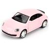 imtfzct 2012 Volkswagen Maggiolino giocattolo auto modello auto in scala 1:36 in alluminio, adatto per collezione di giocattoli, auto con funzione Pull Back, regalo per bambini, rosa